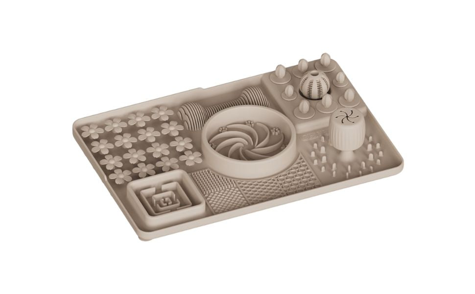 Beige Cheery Dog 4-in-1 Hundespielzeug